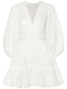 ZIMMERMANN Pop Linen Mini Dress